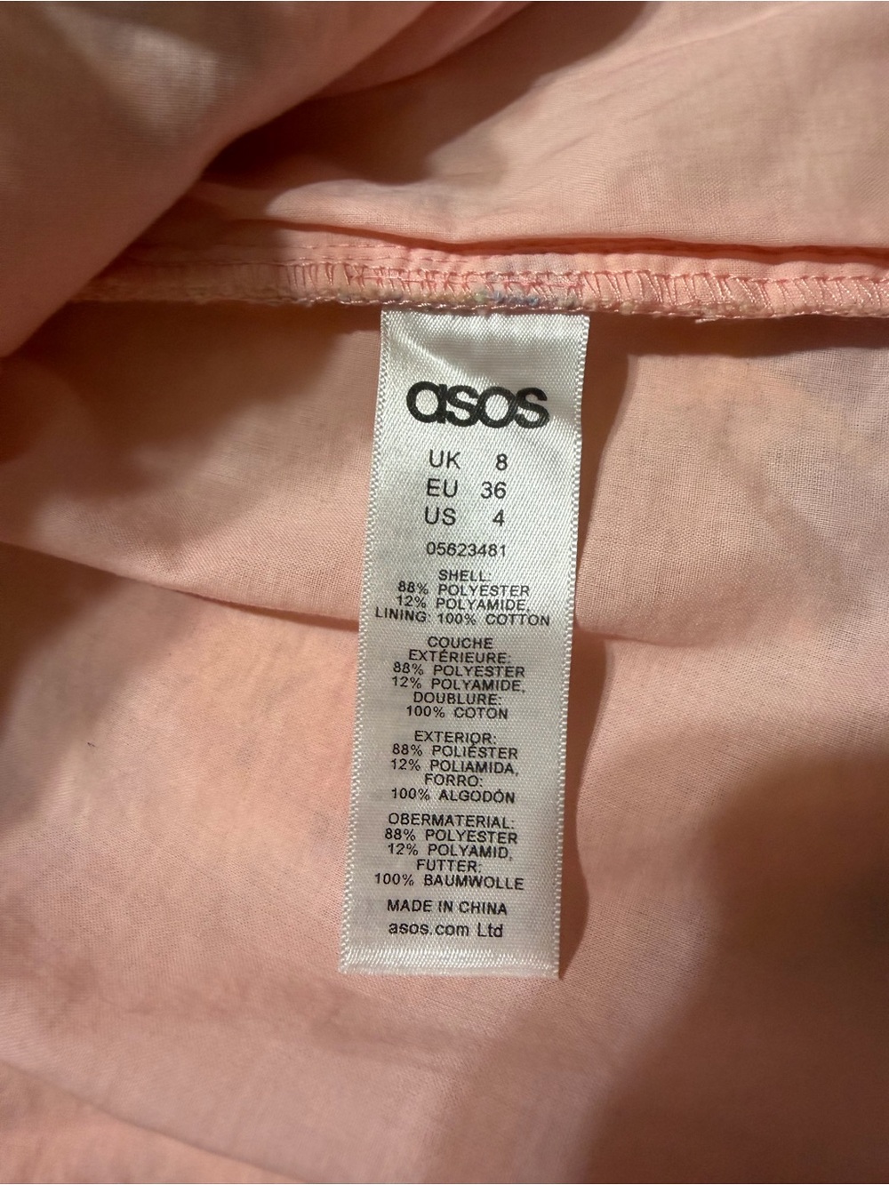 ASOS Luxe 3D Pastel Floral Lace Mini Dress, Sz 8 Designer Dress, Like New - Picture 7 of 8